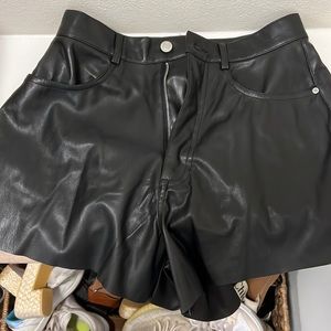 We wore what leather shorts